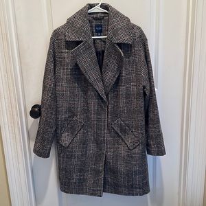 Kaari blue long pea coat.  Size S.